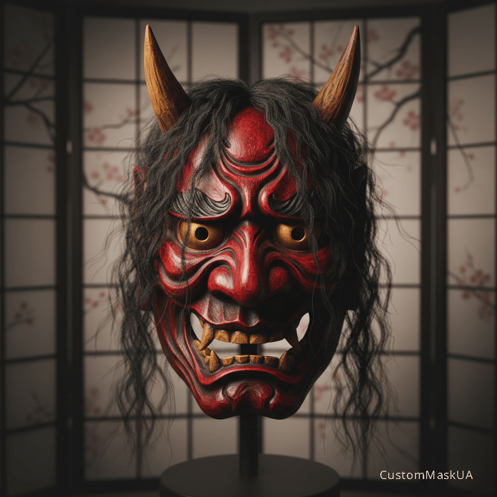 Японська гравюра Укійо-е: жінка перетворюється на демона ревнощів Хання