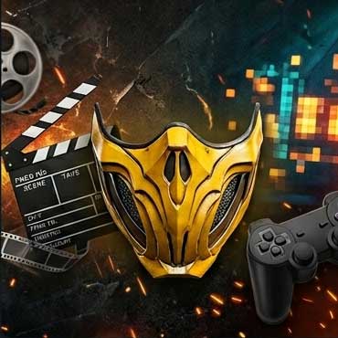 Репліка маски Скорпіона (Mortal Kombat) ручної роботи. Серія Поп-культура та Геймінг.